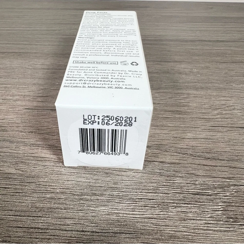Acne Commander Non Comedogenic Tinted Sunscreen